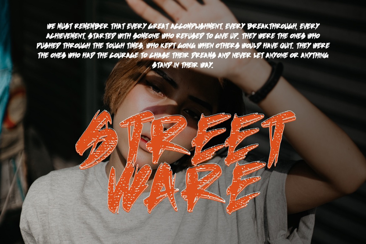 Sevarothz - Urban Brush Font, a Handwritten Font by Dhabee (Photo 10 of 16)