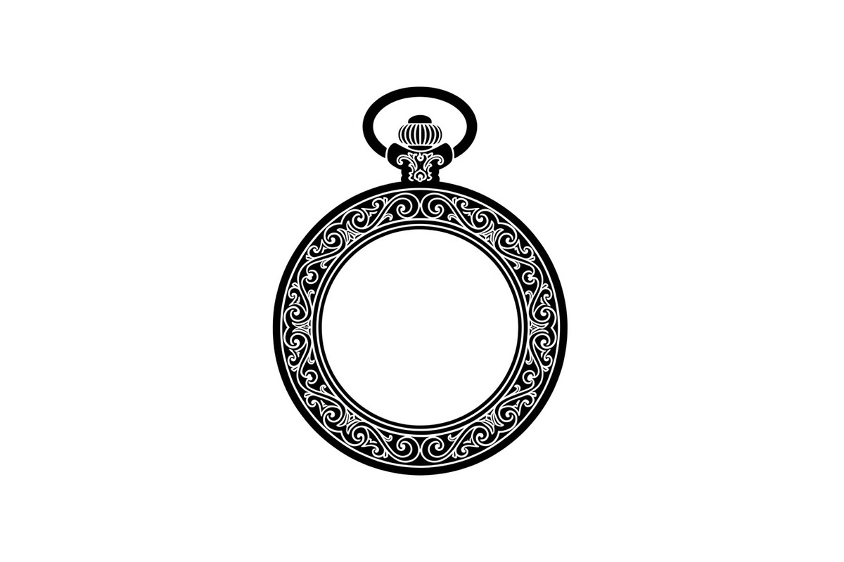 Vintage Pocket Watch SVG Bundle, an Illustration by yasushie (Photo 17 of 31)