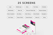 Fitness Class or Gym Mobile App, an UI Kit Template by App Innovation (Thumbnail 4 of 8)