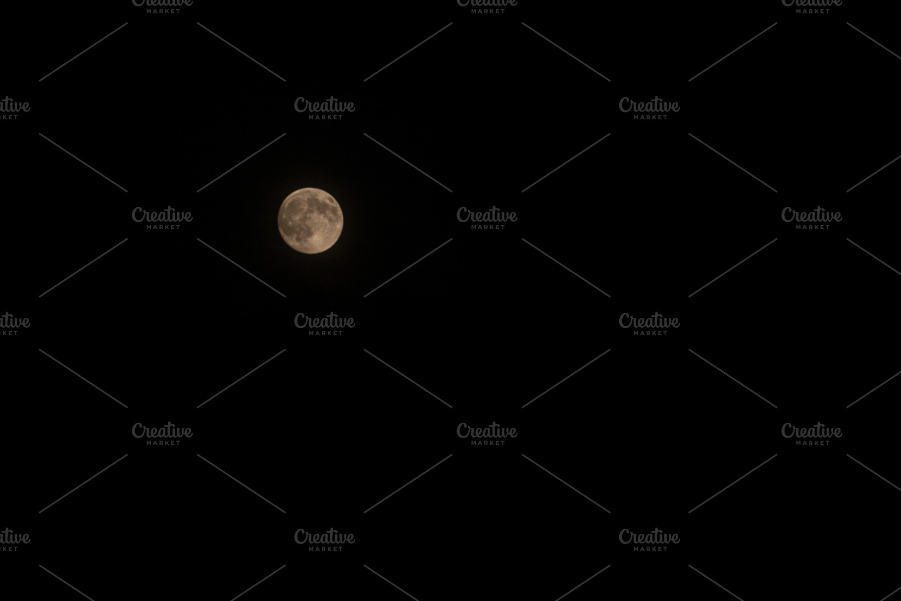 Minimal Full Moon Isolated in Black, a Nature Photo by Elena Vagengeim