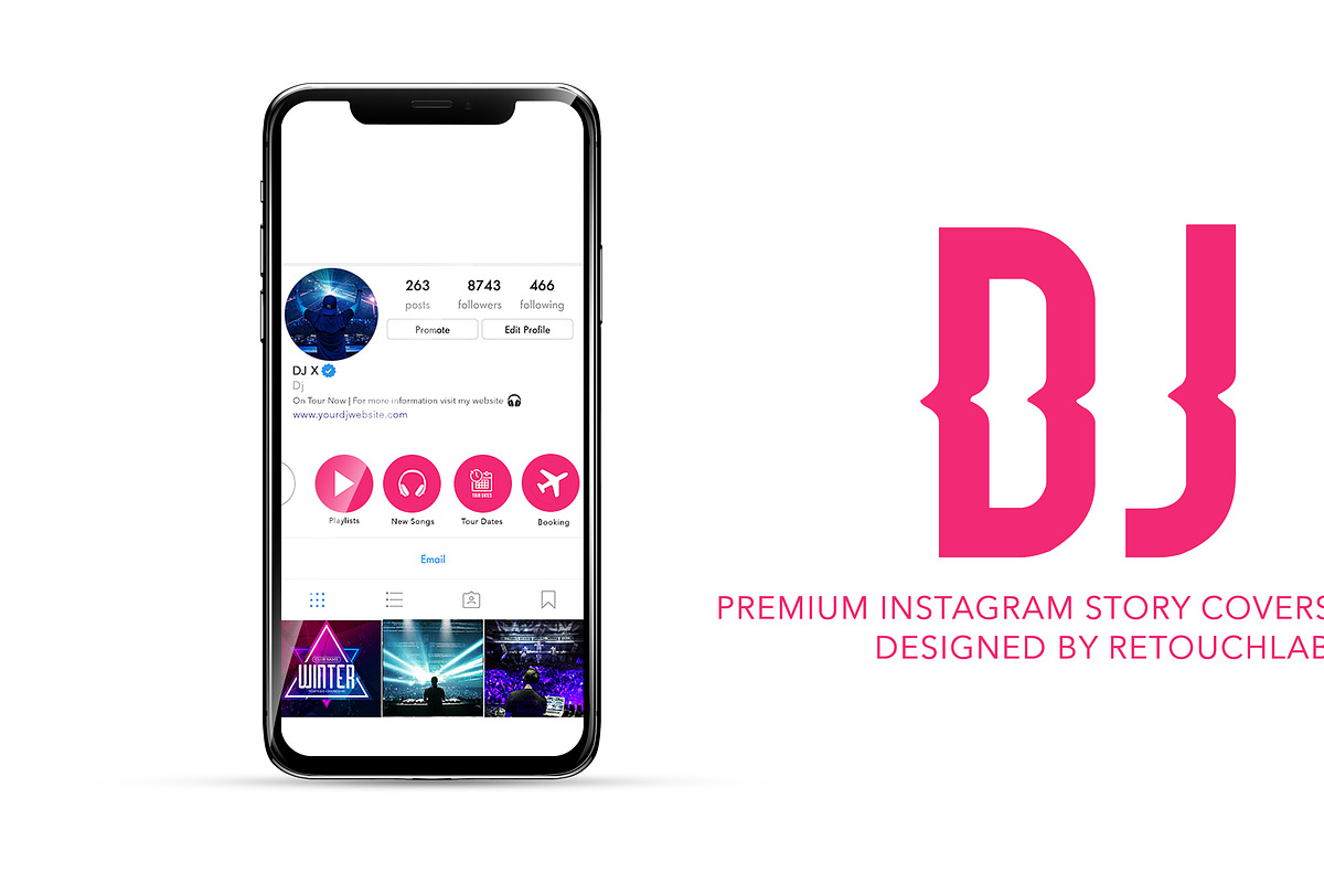 Instagram Highlights Icons for DJ'S, a Social Media Template by Retouchlab (Photo 1 of 5)