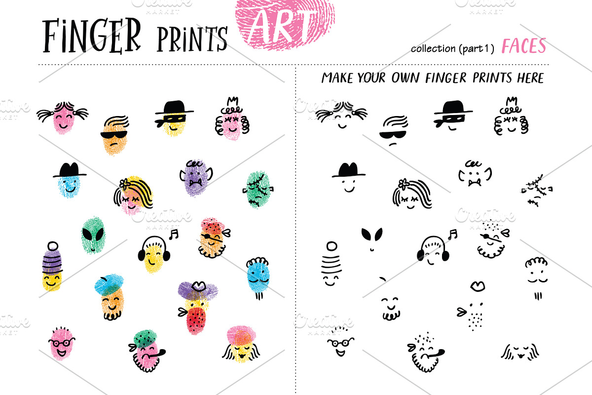 Finger prints ART (part 2), an Animal Illustration by Alena Razumova (Photo 12 of 14)