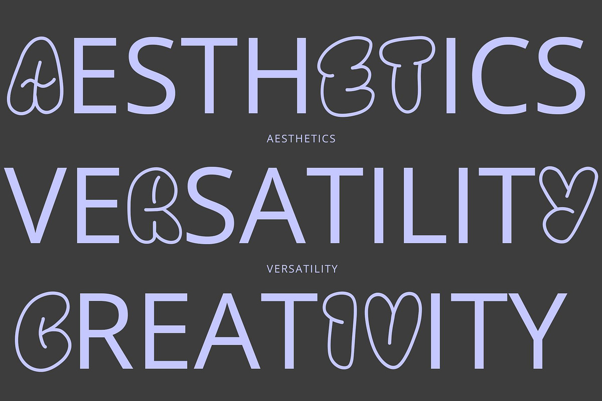 Cute Playful Y2K Handwritting Font, a Handwritten Font by Nonceni (Photo 4 of 8)