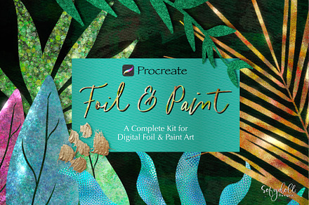 Procreate Foil & Paint, a Brush Add-On by Sofydoll Designs