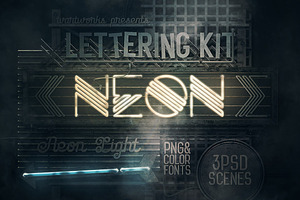 Neon Light Lettering Kit