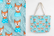 Seamless pattern with foxes, a Pattern Graphic by Melniklenart (Thumbnail 2 of 4)