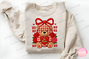 Coquette Valentine Teddy Bear PNG, an Illustration by CreationArt (Thumbnail 4 of 6)