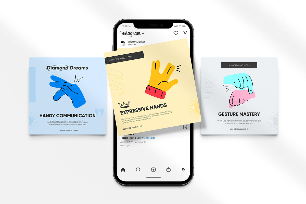 Animated Hand Icons, a Duotone Icon by Prosymbols (Photo 3 of 12)