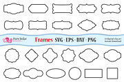 SVG Frames clip art, an Object Graphic by PolpoDesign (Thumbnail 1 of 2)