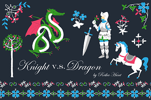 Cute Medieval Clip Art Set