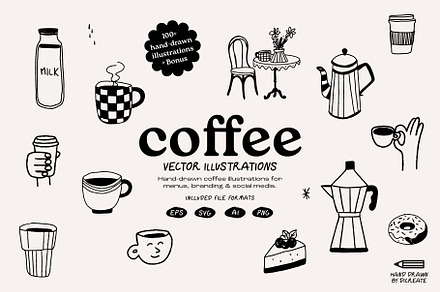 Coffee Hand-Drawn illustrations