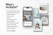 Wellness Carousel Instagram Posts, a Social Media Template by DigiPax (Thumbnail 2 of 11)
