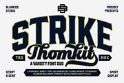Thomkit Strike a Varsity Font Duo, a Serif Font by Blankids Studio (Thumbnail 1 of 15)