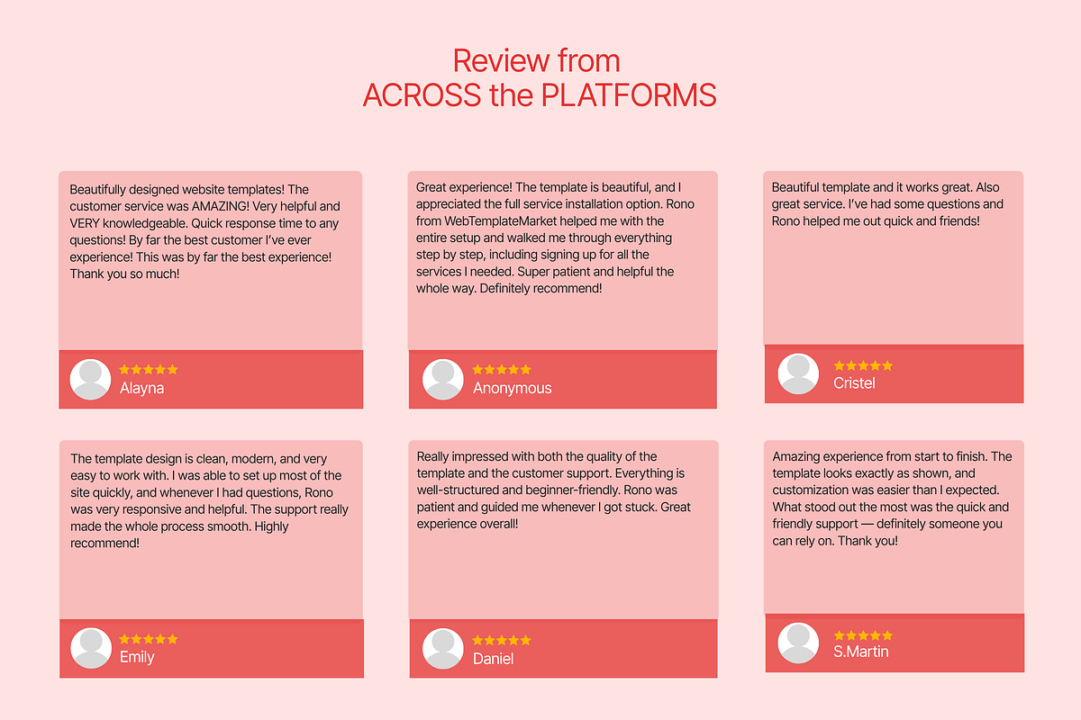 Feminine Coach WordPress Template, a WordPress Template by Web Template Market (Photo 7 of 9)