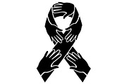 Cancer Awareness Black Ribbon Icon, a Healthcare Illustration by Designer_Momina (Thumbnail 15 of 16)