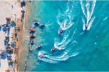 Aquabike championship on Jarun lake, a Sports & Recreation Photo by den-belitsky