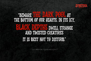 Synisteria - Horror Display Font, a Serif Font by Gassstype (Thumbnail 8 of 8)
