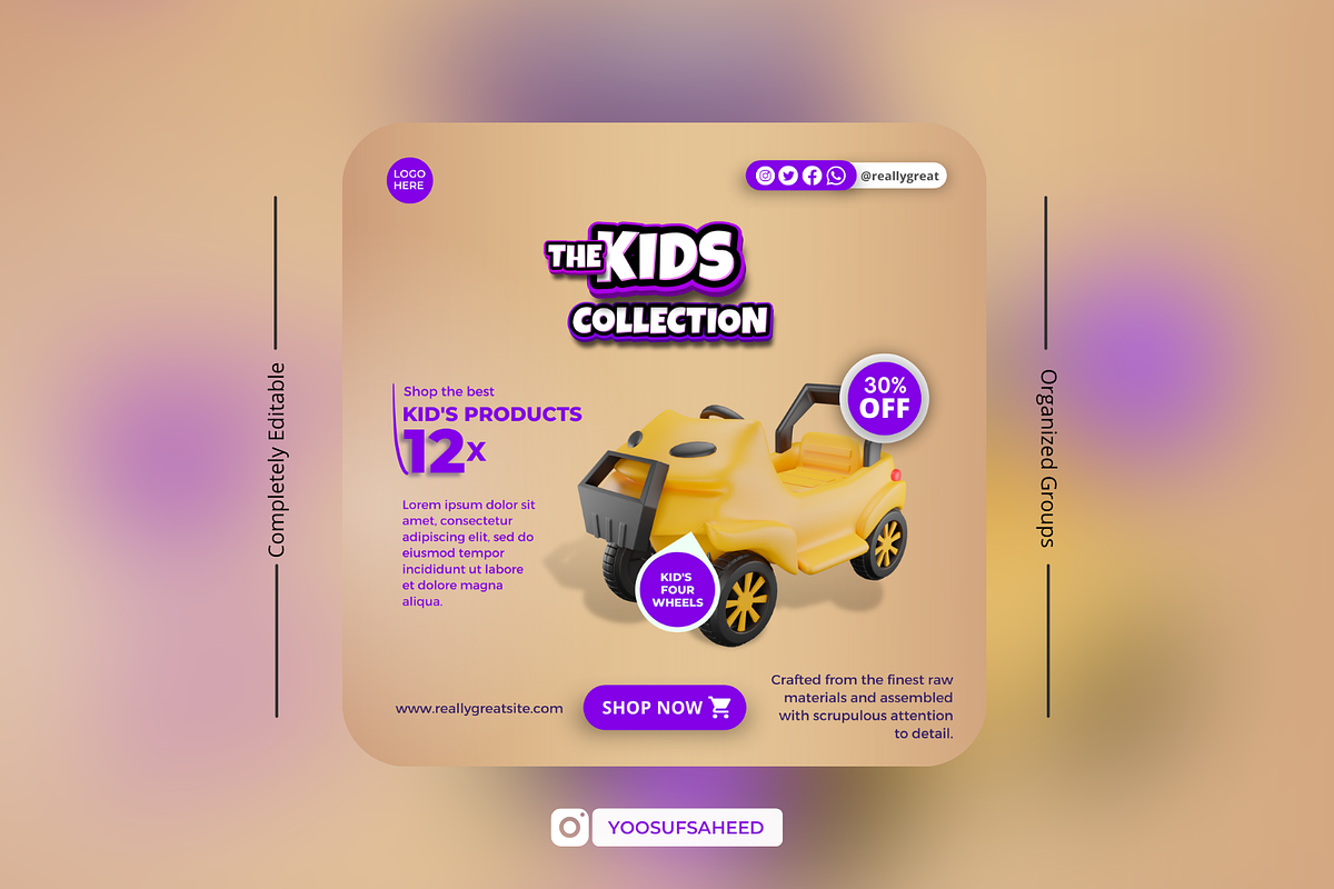 Kids, Children Canva Design Template, a Social Media Template by Exceptionalways (Photo 19 of 35)