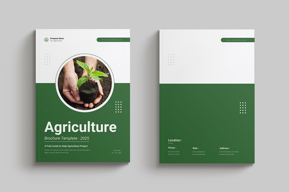 Agriculture Brochure Template, a Brochure Template by Cleffon_Graphic_Studio (Photo 9 of 9)