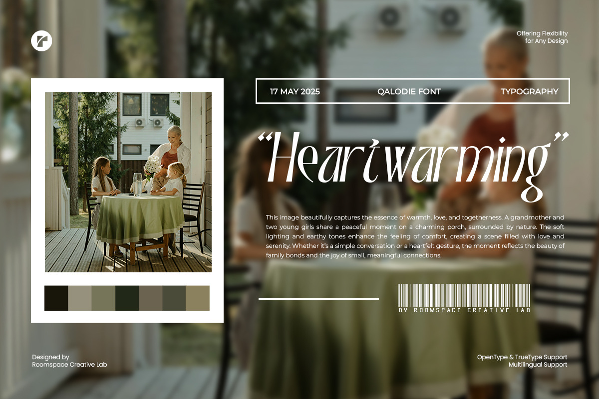 Qalodie - Elegant Modern Aesthetic, a Serif Font by roomspace creative lab (Photo 8 of 13)