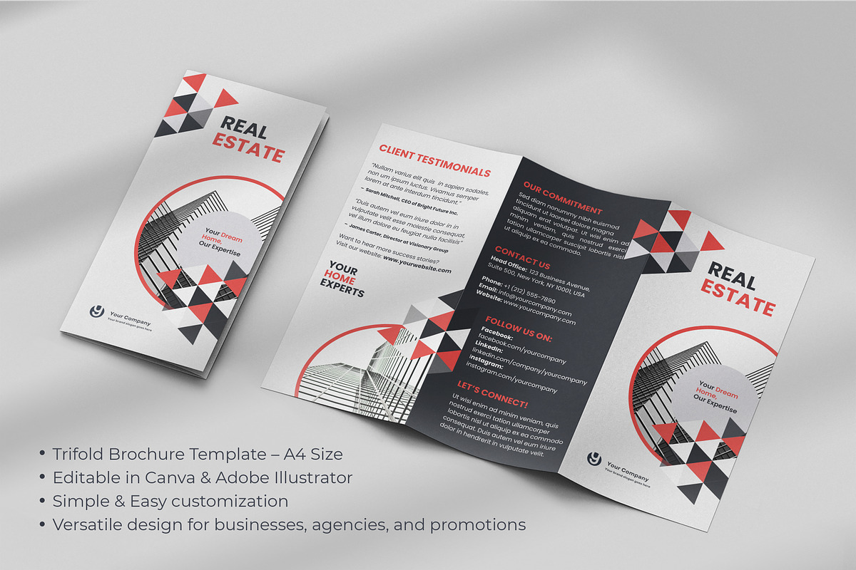 All Purpose Trifold Brochure 07, a Brochure Template by WheelieMonkey (Photo 4 of 4)