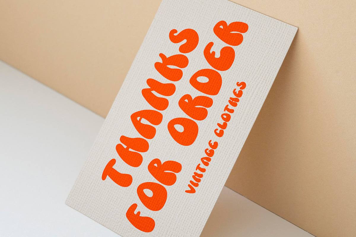 Fancy Arts - Groovy Retro Font, a Font by Arendxstudio (Photo 9 of 9)