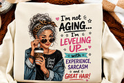 Silver Hair Sass Funny Aging PNG, a Seasonal Illustration by Craft Nest (Thumbnail 2 of 5)