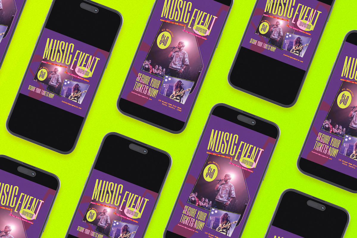 Modern Music Event Flyer Set, a Flyer Template by Aiyari Graphic (Photo 2 of 3)