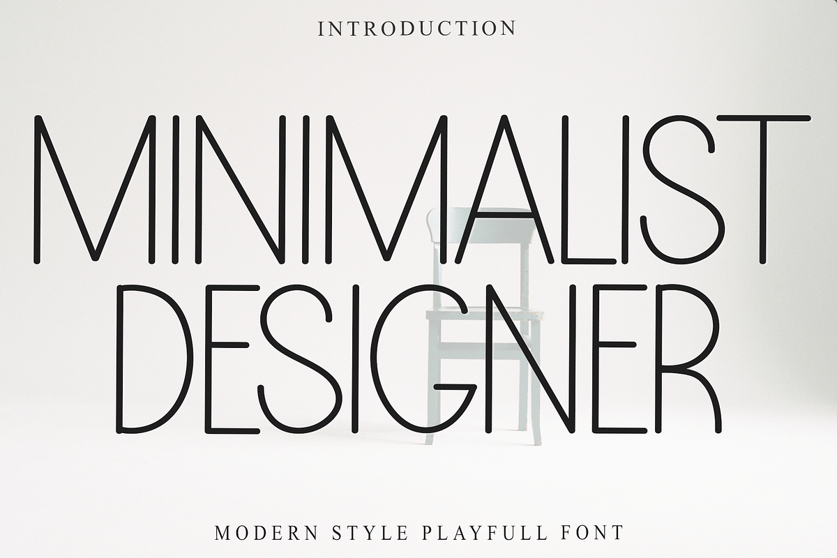 MINIMALIST DESIGNER, a Serif Font by FreshTypeINK (Photo 1 of 8)