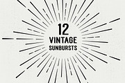 12 Vintage Sunbursts, an Object Graphic by Tori Design (Thumbnail 1 of 3)