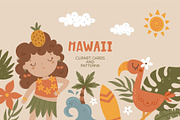 Hawaii Cute Clipart collection, a Person Illustration by Leysan Shayak (Thumbnail 1 of 8)