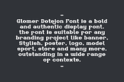 Glomer Dotejon - College Font, a Serif Font by QR Design Studio (Thumbnail 6 of 9)