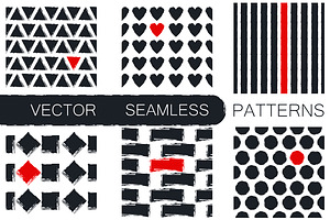 6 Seamless patterns & 13 Strokes