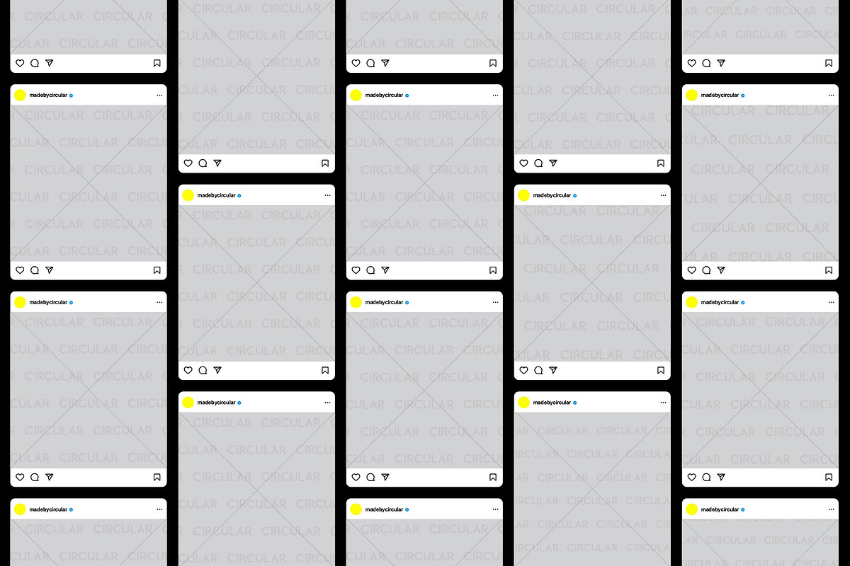 FRAMES / Instagram Vector Mockup Kit, a Social Media Template by Circular (Photo 4 of 20)