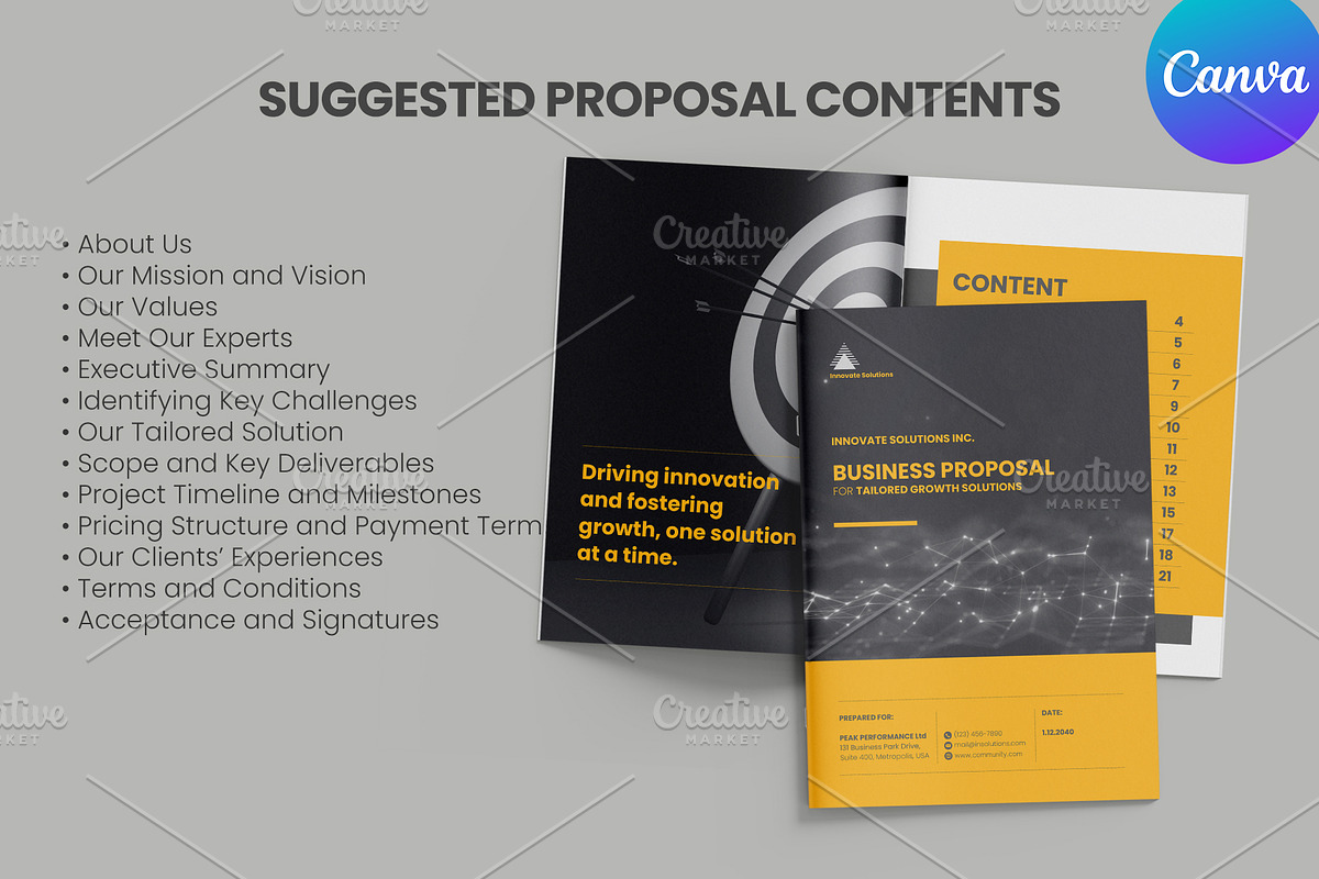 Professional Business Proposal, a Brochure Template by Oshin Design (Photo 7 of 8)