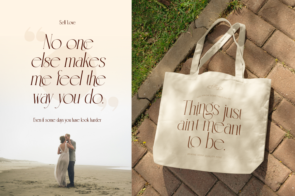 Bemine, a Serif Font by Burntilldead (Photo 8 of 12)