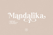 Mandalika - Modern Bold Serif, a Serif Font by Sarid Ezra (Thumbnail 1 of 9)