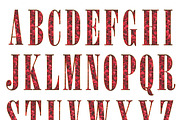 Red Diamond Alphabet: PNG Clipart, an Object Graphic by Watercolor_Vector Graphic (Thumbnail 11 of 17)