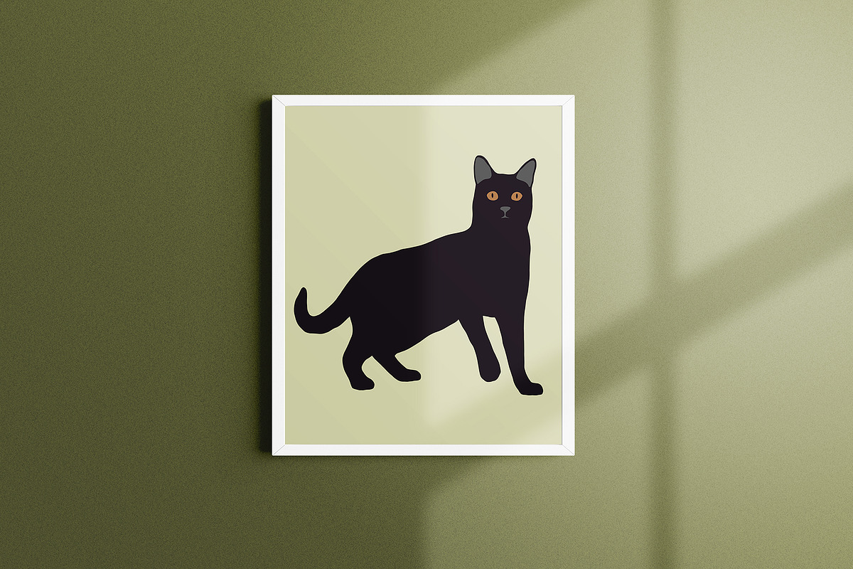 Abstract Cat clipart, an Animal Illustration by ApetekMarket (Photo 3 of 7)