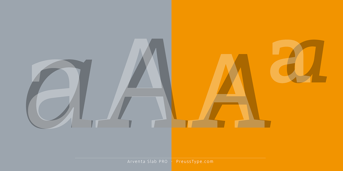 Arventa Slab Pro, a Slab Serif Font by preussTYPE (Photo 3 of 10)