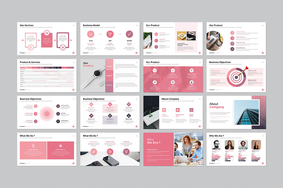 Pitch Deck Presentation Template preview 3