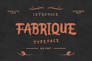 FABRIQUE Typeface - SVG Font, a Font by giemons™ (Thumbnail 1 of 5)