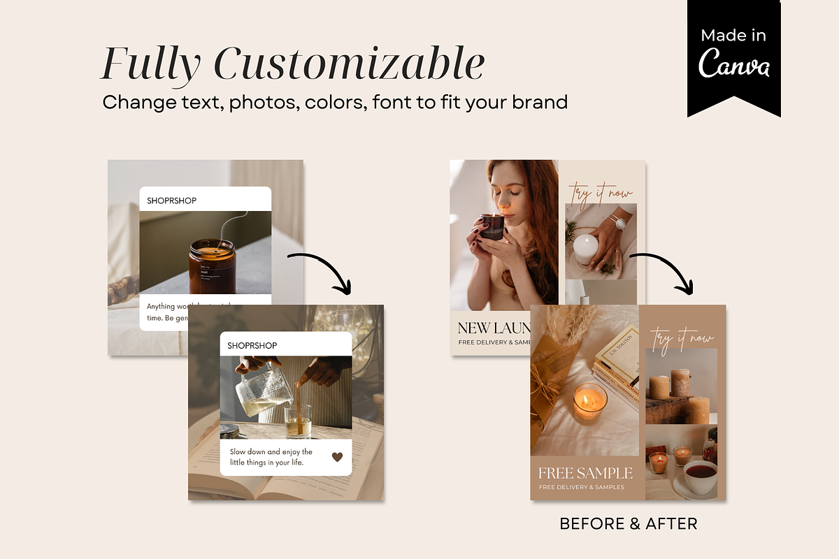 Candle Instagram Post Template, a Social Media Template by ShopRShop (Photo 5 of 10)