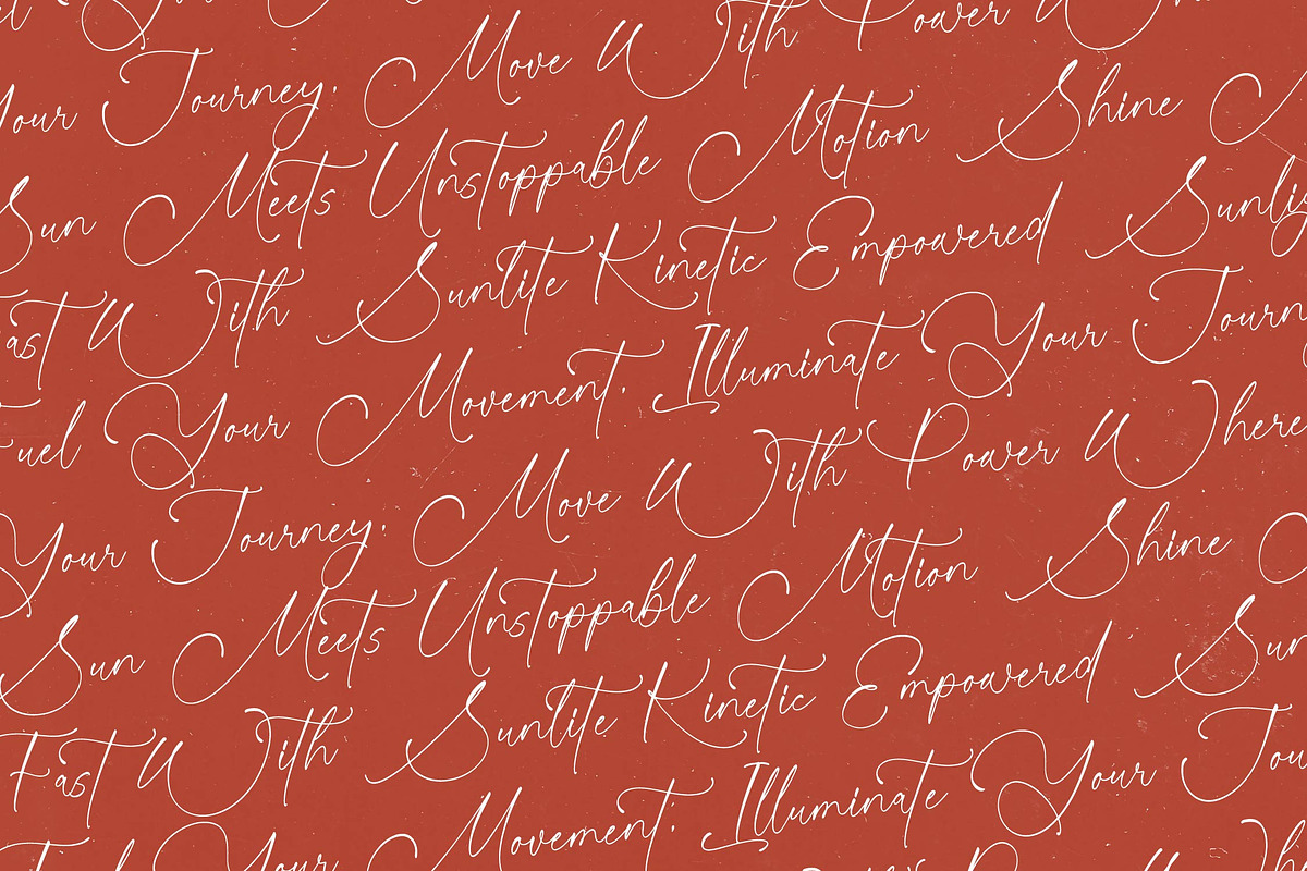 Sunlite Kinetic Stylish Calligraphy, a Script Font by stylishtype.co (Photo 9 of 20)