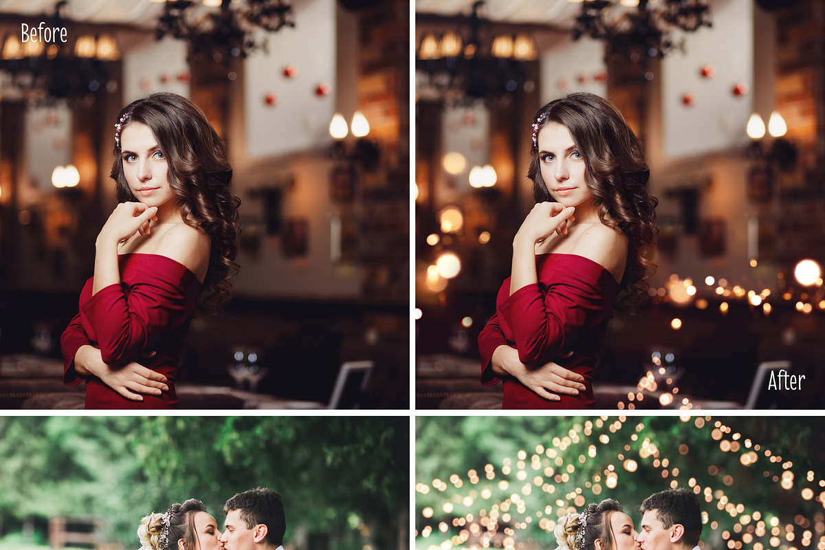 Bokeh String Lights Photo Overlays, a Brushes & More by MockTurtleStudio (Photo 7 of 9)