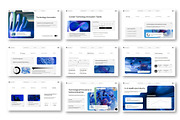 Modern Blue Powerpoint Template, a Presentation Template by Siska Arista (Thumbnail 3 of 4)