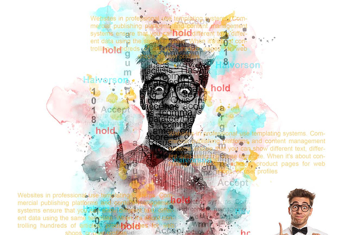 Creative Typography Text Portrait FX, an Action Add-On by Studio Retouch (Photo 2 of 11)