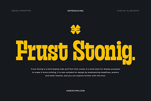 Frust Stonig - Inktrap Slab Serif