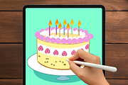 Fun Cake Frosting Brushes, a Brush Add-On by nikiartcorner (Thumbnail 6 of 6)