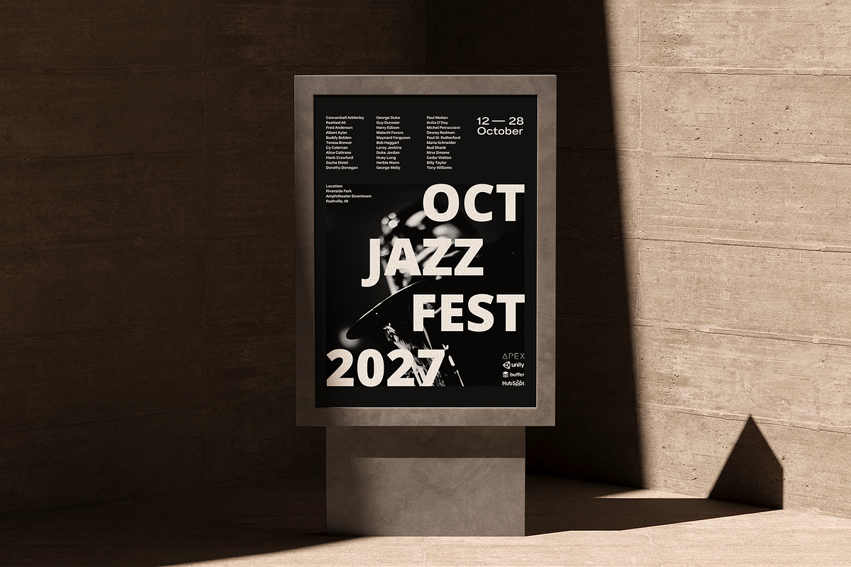Bold Colorful Event Poster Template, a Poster Template by LePosey Studio (Photo 8 of 8)